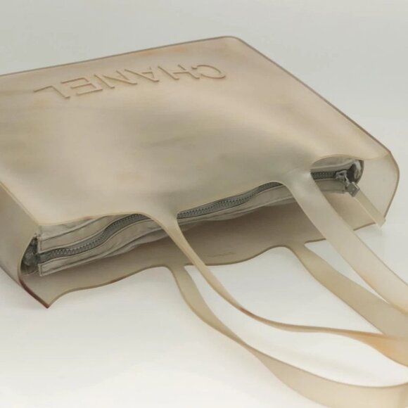 CHANEL Tote Bag Rubber Gray CC - Picture 5 of 14